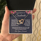 Soulmate Necklace Gifts from Husband, Wedding Anniversary Gifts for Wife from Husband, Wife Birthday Gifts from Husband, To My Wife Necklace Message Card and Necklace Gifts Box Gift Box Styles on Birthday, Wedding, Anniversary, Valentine Interlocking Hear