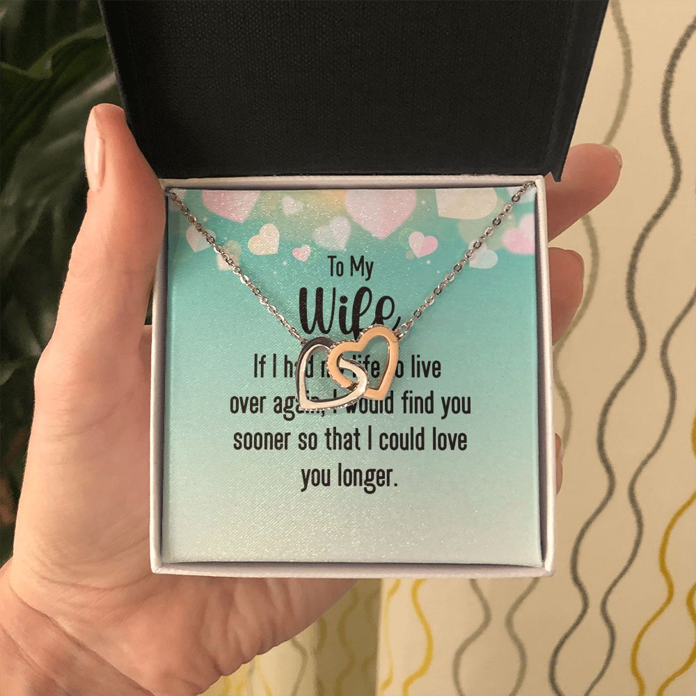 Couples Gifts, Smokin' Wife Necklace Gifts From Husband, Wedding Anniversary Jewelry For Wife From Husband, Wife Birthday From Husband, To My Unbiological Sister Message Card and Gift Box styles On Birthday, Christmas, Anniversary  Interlocking Heart