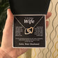 Valentine Gifts for Wife Necklace from Husband- Gifts for Wife from Husband, Valentine Gifts for Her Gifts Soulmate Message Card and Necklace Gift Box Gift Box Styles on Birthday, Wedding, Anniversary, Valentine Interlocking Heart