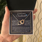 Couples Gifts To My Beautiful Soulmate Necklace From Husband, Wedding For Wife From Husband, Wife Wedding From Husband, To My Wife, Necklace Custom Name Message Card and Gift Box Styles on Birthday, Christmas, Wedding, Anniversary Interlocking Heart
