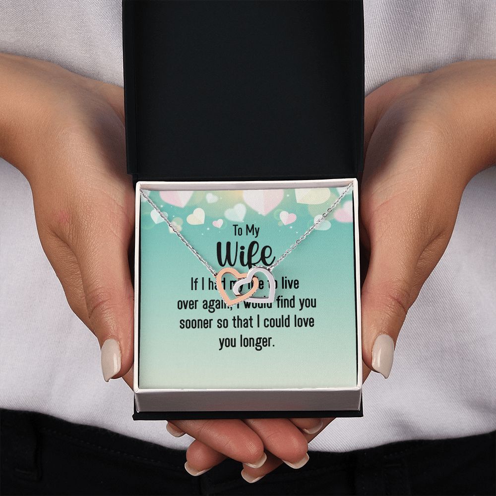 Couples Gifts, Smokin' Wife Necklace Gifts From Husband, Wedding Anniversary Jewelry For Wife From Husband, Wife Birthday From Husband, To My Unbiological Sister Message Card and Gift Box styles On Birthday, Christmas, Anniversary  Interlocking Heart