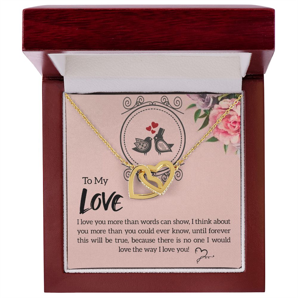 The Love Knot Necklace To My Love Knot Necklace, Happy First anniversary, Unique Gift from Husband, Best Jewelry for Wife, Dear Wife, Necklace Message Card and Gift Box Styles on Birthday, Christmas, Anniversary  Interlocking Heart