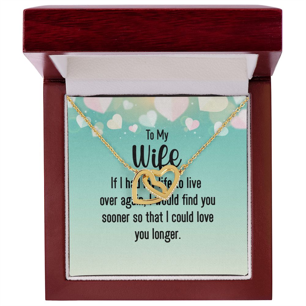 Couples Gifts, Smokin' Wife Necklace Gifts From Husband, Wedding Anniversary Jewelry For Wife From Husband, Wife Birthday From Husband, To My Unbiological Sister Message Card and Gift Box styles On Birthday, Christmas, Anniversary  Interlocking Heart