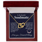 My Beautiful Soulmate Necklace My Last Everything, Promise Necklace For Her, Fiance Gifts For Her, Valentine Gifts For Future Wife With Message Card Box LED, Soulmate Necklace For Women, To My Wife Necklace copy Interlocking Heart