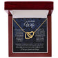 to My Future Wife Necklace Future Wife Gifts, Promise Necklace For Her, Fiance Gifts For Her, Wedding Anniversary Gifts For Future Wife With Message Card Box LED, Soulmate Necklace For Women, To My Wife Necklace Interlocking Heart