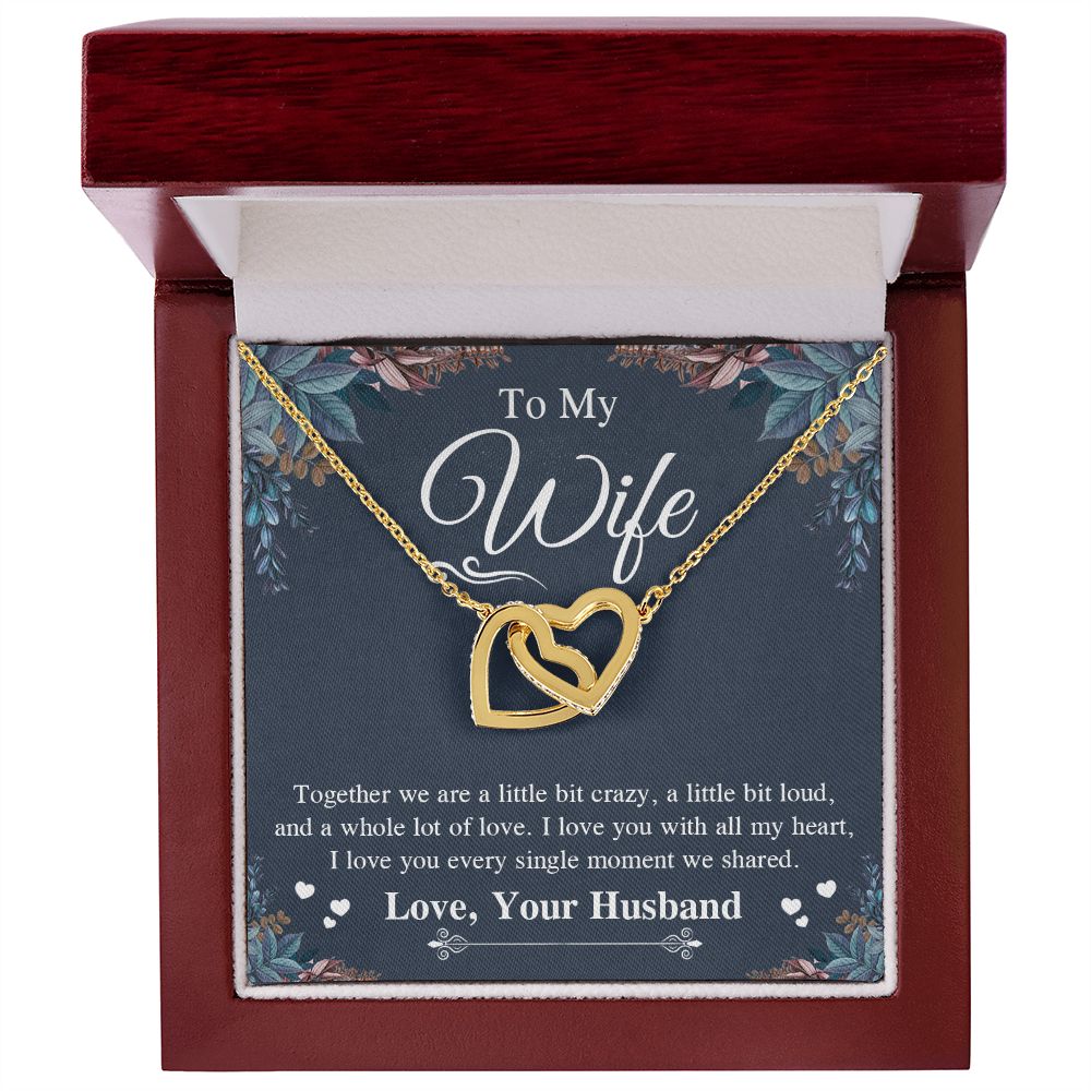 Valentine Gifts To My Soulmate Necklace Gift for Wife from Husband, Soulmate Anniversary Gifts, Gift for Soulmate Necklace Message Card and Necklace Gift Box Gift Box Styles on Birthday, Wedding, Anniversary, Valentine Interlocking Heart