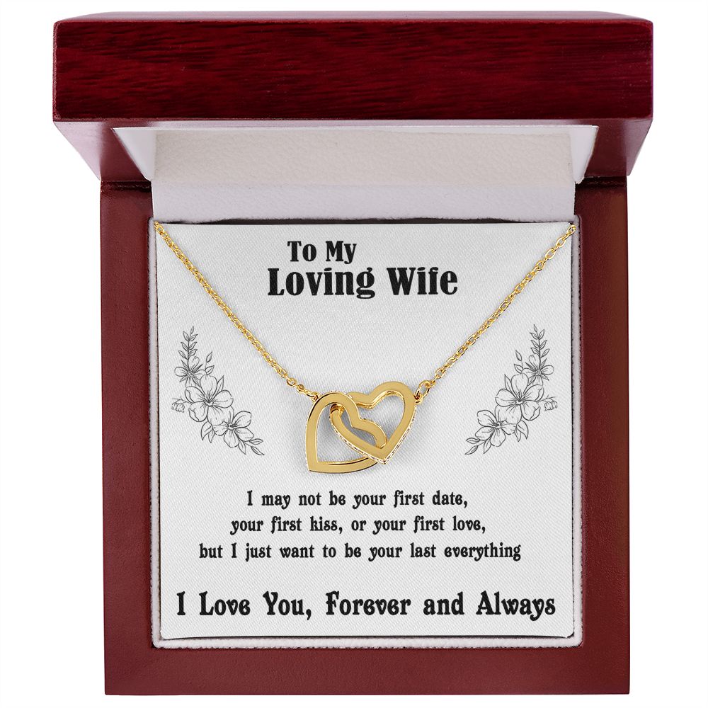 Soulmate Necklace For Women, Soulmate Gifts For Her, Future Wife Necklace, Necklaces For Girlfriend, To My Wife Necklace, Wife Necklace From Husband Necklace Message Card and Gift Box Styles on Birthday, Christmas, Valentine Interlocking Heart