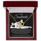 To My Soulmate Necklace For Women, Funny Gifts For Girlfriend,Valentine Christmas Presents For Girlfriend, Best Birthday Meaningful Gift Ideas For Wife, Women Romantic Jewelry For Her Anniversary Message Card and Gift Box Styles Interlocking Heart