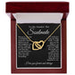 To My Smokin Hot Soulmate Necklace, Valentine Anniversary Jewelry for Women, Anniversary Gifts For Wife From Husband To My Wife Necklace Message Card and Necklace Gift Box Gift Box Styles on Birthday, Wedding, Anniversary, Valentine Interlocking Heart