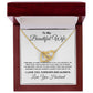 To My Beautiful Wife Necklace From Husband Pendant Jewelry with Message Card and Box Necklaces for Women Valentines Day Happy Wedding Present for Birthday Merry Christmas for Wife Interlocking Heart