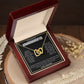 To My Beautiful Granddaughter Necklace Interlocking Heart Pendant Necklace To My Granddaughter Birthday Gifts Graduation Gift form Grandpa Interlocking Templace