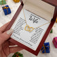 To My Beautiful Wife Necklace Gift for Her, Soulmate for Wife Birthday Gifts from Husband, Anniversary for Women, Soulmate Gifts, Message Card and Necklace Gifts Box Gift Box Styles on Birthday, Wedding, Anniversary, Valentine Interlocking Heart