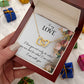 To My Love Necklace I Love You Not Only Gifts For Her Unique Necklaces For Wife From Valentines Day Anniversary Birthday For Her, Love Knot Meaningful Necklace Message Card and Gift Box Styles on Birthday, Christmas, Anniversary Interlocking Heart