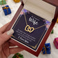 To My Wife Necklace Romantic Gifts For Her Unique Necklaces For Wife From Husband Cute Valentines Day Anniversary Birthday, Love Knot Meaningful Necklace Message Card and Gift Box Styles on Birthday, Christmas, Anniversary  Interlocking Heart