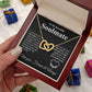 To My Future Wife Necklace My Last Everything, Promise Necklace For Her, Fiance Gifts For Her, Valentine Gifts For Future Wife With Message Card Box LED, Soulmate Necklace For Women, To My Wife Necklace Interlocking Heart