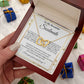 Couples Gifts To My Beautiful Soulmate Necklace From Husband, Wedding Anniversary For Wife From Husband, Wife Wedding From Husband, To My Wife, Necklace Custom Name Message Card and Gift Box Styles on Birthday, Christmas, Wedding, Anniversary Interlocking