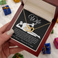 To My Wife Necklace For Women, Funny Gifts For Girlfriend,Valentine Christmas Presents For Girlfriend, Best Birthday Meaningful Gift Ideas For Wife, Women Romantic Jewelry For Her Anniversary Message Card and Gift Box Styles Interlocking Heart