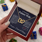 Future Wife Necklace My Last Everything, Promise Necklace For Her, Fiance Gifts For Her, Birthday Gifts For Future Wife With Message Card Box LED, Soulmate Necklace For Women, To My Wife Necklace Interlocking Heart