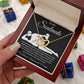 To My Soulmate Necklace For Women, Funny Gifts For Girlfriend,Valentine Christmas Presents For Girlfriend, Best Birthday Meaningful Gift Ideas For Wife, Women Romantic Jewelry For Her Anniversary Message Card and Gift Box Styles Interlocking Heart
