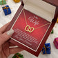Couples Gifts,My Wife Necklace Gifts From Husband, Wedding Anniversary Jewelry For Wife From Husband, Wife Birthday From Husband, To My Soulmate Message Card and Gift Box styles On Birthday, Christmas, Anniversary  Interlocking Heart