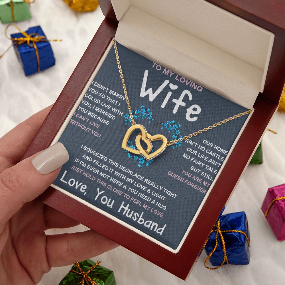 Soulmate Necklace For Women, To My Future Wife, Soulmate Gifts For Her, Future Wife Necklace, Necklaces For Girlfriend, To My Wife Necklace, Wife Necklace From Husband Necklace Message Card and Gift Box Styles on Birthday, Christmas, Valentine Interlockin
