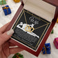 To My Beautiful Wife Necklace For Women, Funny Gifts For Girlfriend,Valentine Christmas Presents For Girlfriend, Best Birthday Meaningful Gift Ideas For Wife, Women Romantic Jewelry For Her Wedding Message Card and Gift Box Styles  Interlocking Heart