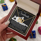 To My Soulmate Necklace For Women, Funny Gifts For Girlfriend,Valentine Christmas Presents For Girlfriend, Best Birthday Meaningful Gift Ideas For Wife, Women Romantic Jewelry For Her Wedding Message Card and Gift Box Styles Interlocking Heart
