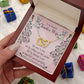 Couples Gifts, Teacher Wife Necklace Gifts From Husband, Wedding Anniversary Jewelry For Wife From Husband, Wife Birthday From Husband, To My Beautiful Wife Girlfriend Message Card and Gift Box styles On Birthday, Christmas, Anniversary  Interlocking Hear