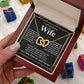 Gifts For Wife Birthday Gifts From Husband Necklace Valentines Days, Necklace for Future Soulmate, Valentine Wedding Jewelry for Wife Necklace Gifts from Husband - Soulmate Gift Necklace with Message Card and Gift Box Interlocking Heart