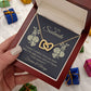 To My Soulmate Necklace for her Jewelry For Her Couples Gifts Necklaces For Soul Mate Christmas Jewelry, Forever & Always, Love Knot Meaningful Necklace Message Card and Gift Box Styles on Birthday, Christmas, Anniversary Interlocking Heart