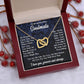 To My Soulmate Necklace Gift for Her, Soulmate Jewelry, Necklaces for Wife from Husband, Wedding To My Wife Necklace, Soulmate Gifts, Necklace Message Card and Gift Box Styles on Birthday, Wedding, Anniversary, Valentine Interlocking Heart