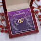 To My Beautiful Soulmate Necklace Gift for Her, Soulmate for Wife Birthday Gifts from Husband, Valentine for Women, Soulmate Gifts, Message Card and Necklace Gifts Box Gift Box Styles on Birthday, Wedding, Anniversary, Valentine Interlocking Heart