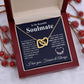 My Beautiful Soulmate Necklace My Last Everything, Promise Necklace For Her, Fiance Gifts For Her, Valentine Gifts For Future Wife With Message Card Box LED, Soulmate Necklace For Women, To My Wife Necklace copy Interlocking Heart