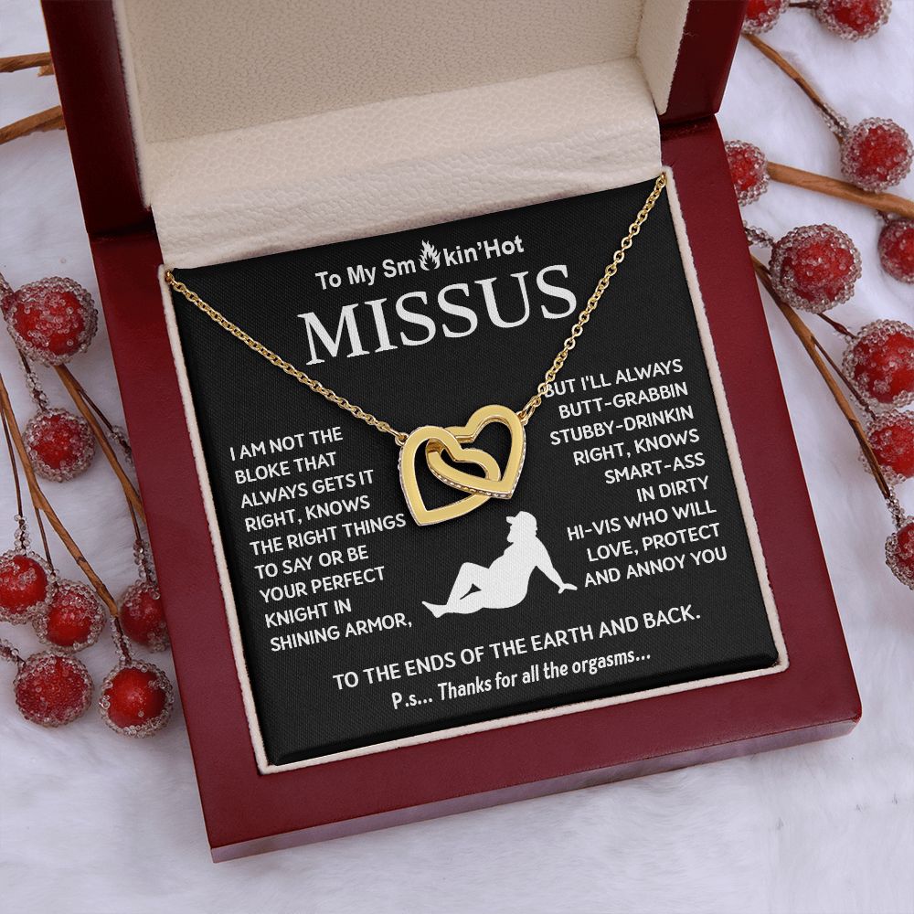 To My Soulmate Necklace For Women, Funny Gifts For Girlfriend, Valentine For Wife Presents For Girlfriend, Best Birthday Meaningful Gift Ideas For Wife, Women Romantic Jewelry For Her Anniversary, Birthday, Valentine Interlocking Heart