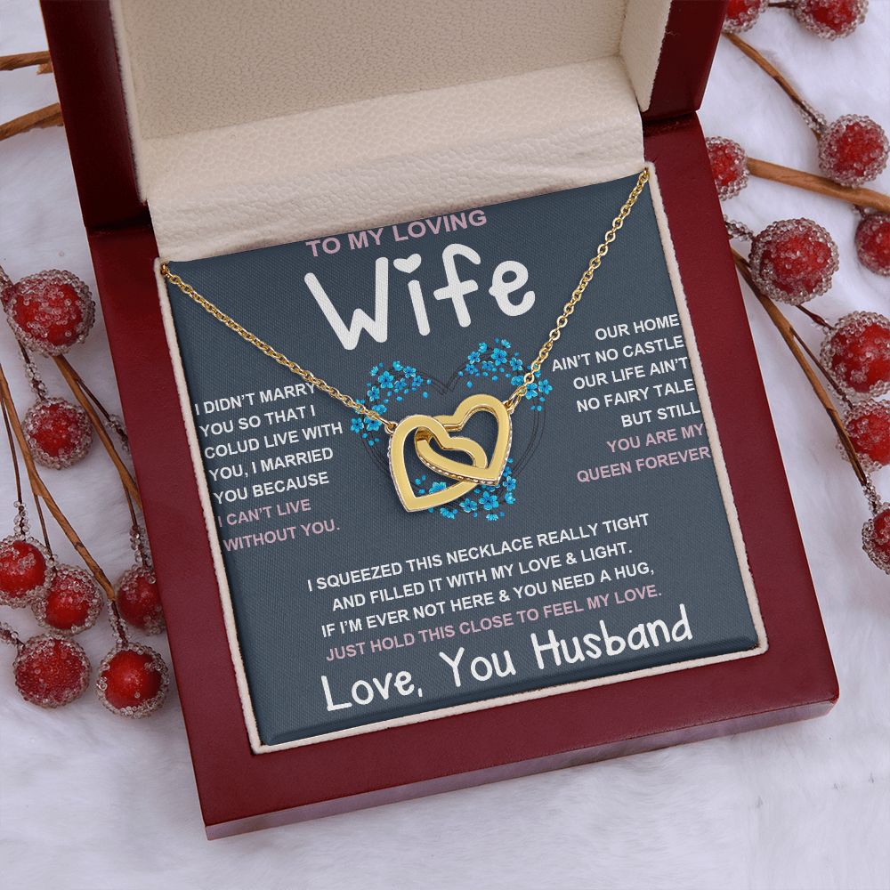 Soulmate Necklace For Women, To My Future Wife, Soulmate Gifts For Her, Future Wife Necklace, Necklaces For Girlfriend, To My Wife Necklace, Wife Necklace From Husband Necklace Message Card and Gift Box Styles on Birthday, Christmas, Valentine Interlockin