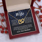 To My Soulmate Necklace Gifts for Wife from Husband, Soulmate Valentine Gifts, Gift for Soulmate Necklace Message Card and Necklace Gift Box Gift Box Styles on Birthday, Wedding, Anniversary, Valentine Interlocking Heart