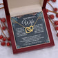 To My Beautiful Wife Necklace, Soulmate Jewelry For Women, Wife Necklace From Husband, Soulmate Gifts For Her, To My Future Soulmate Necklace Message Card and Necklace Gift Box Gift Box Styles on Birthday, Wedding, Anniversary, Valentine Interlocking Hear