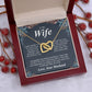 Valentine Gifts To My Soulmate Necklace Gifts for Wife from Husband, Soulmate Anniversary Gifts, Gift for Soulmate Necklace Message Card and Necklace Gift Box Gift Box Styles on Birthday, Wedding, Anniversary, Valentine Interlocking Heart