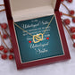 Wife Necklace Gifts From Husband, Wedding Anniversary Jewelry For Wife From Husband, Wife Birthday Gifts From Husband, To My Unbiological Sister Message Card and Gift Box styles On Birthday, Christmas, Anniversary Interlocking Heart