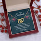 To My Soulmate Necklace for her Jewelry For Her Couples Gifts Necklaces For Soul Mate Christmas Jewelry, Dear Wife, Forever & Always, Love Knot Meaningful Necklace Message Card and Gift Box Styles on Birthday, Christmas, Anniversary Interlocking Heart