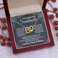 To My Beautiful Soulmate Necklace, Soulmate Jewelry For Women, Wife Necklace From Husband, Wife Wedding Gifts Necklace For Wife, Soulmate Gifts For Her, To My Future Wife Necklace Soulmate Interlocking Heart