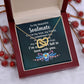 Couples Gifts, Beautiful Soulmate Necklace Gifts From Husband, Wedding Anniversary Jewelry For Wife From Husband, Wife Birthday From Husband, To My Unbiological Sister Message Card and Gift Box styles On Birthday, Christmas, Anniversary  Interlocking Hear