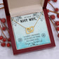 Couples Gifts, Dear Wife Necklace Gifts From Husband, Wedding Anniversary Jewelry For Wife From Husband, Wife Birthday From Husband, To My Beautiful Wife Girlfriend Message Card and Gift Box styles On Birthday, Christmas, Anniversary  Interlocking Heart