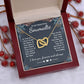 To My Beautiful Soulmate Necklace Gift, Soulmate for Wife Valentine Gifts from Husband, Birthday for Women, Soulmate Gifts, Message Card and Necklace Gifts Box Gift Box Styles on Birthday, Wedding, Anniversary, Valentine Interlocking Heart