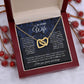 to My Future Wife Necklace Future Wife Gifts, Promise Necklace For Her, Fiance Gifts For Her, Wedding Anniversary Gifts For Future Wife With Message Card Box LED, Soulmate Necklace For Women, To My Wife Necklace Interlocking Heart