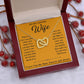 Soulmate Necklace For Women, To My Soulmate, Soulmate Gifts For Her, Future Wife Necklace, Necklaces For Girlfriend, To My Wife Necklace, Wife Necklace From Husband Necklace Message Card and Gift Box Styles on Birthday, Christmas, Valentine Interlocking H