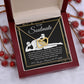 To My Soulmate Necklace For Women, Funny Gifts For Girlfriend,Valentine Christmas Presents For Girlfriend, Best Birthday Meaningful Gift Ideas For Wife, Women Romantic Jewelry For Her Wedding Message Card and Gift Box Styles Interlocking Heart