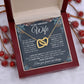 to My Wife Necklace, Soulmate Jewelry for Women, Wife Gifts from Husband, Wedding Necklace for Wife Soulmate Gifts Future Wife Necklace Message Card and Gift Box Styles on Birthday, Wedding, Anniversary, Valentine Interlocking Heart