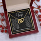 To My Beautiful Soulmate Necklace Gift For Her, Wife Gifts From Husband, Anniversary Gifts For Wife From Husband To My Wife Necklace Message Card and Necklace Gift Box Gift Box Styles on Birthday, Wedding, Anniversary, Valentine Interlocking Heart