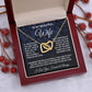 Soulmate Necklace Gifts From Husband, For Soulmate From Husband, Wife Gifts From Husband, Necklaces For Wife From Husband To My Wife Necklace Message Card and Necklace Gift Box Gift Box Styles on Birthday, Wedding, Anniversary, Valentine Interlocking Hear